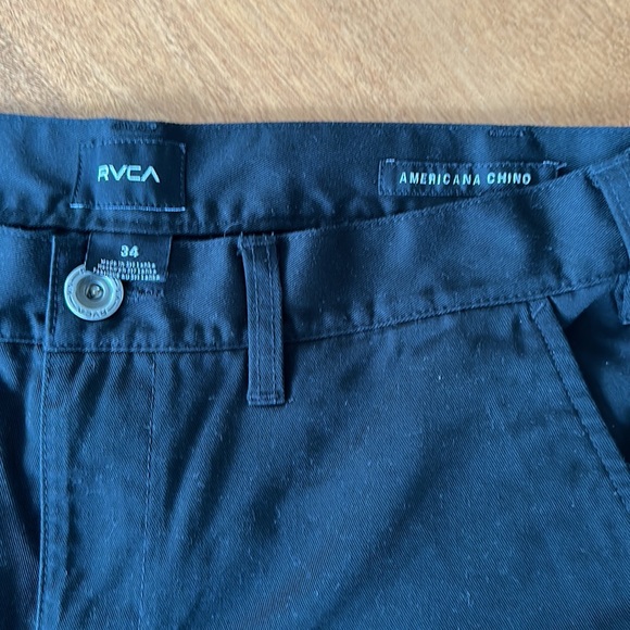 RVCA Americana Chino Black 34 - Picture 3 of 3
